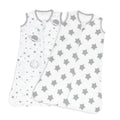 Gllquen Baby Sleep Sack Premium Organic Cotton Wearable Blanket (Grey Planet & Star, Small)