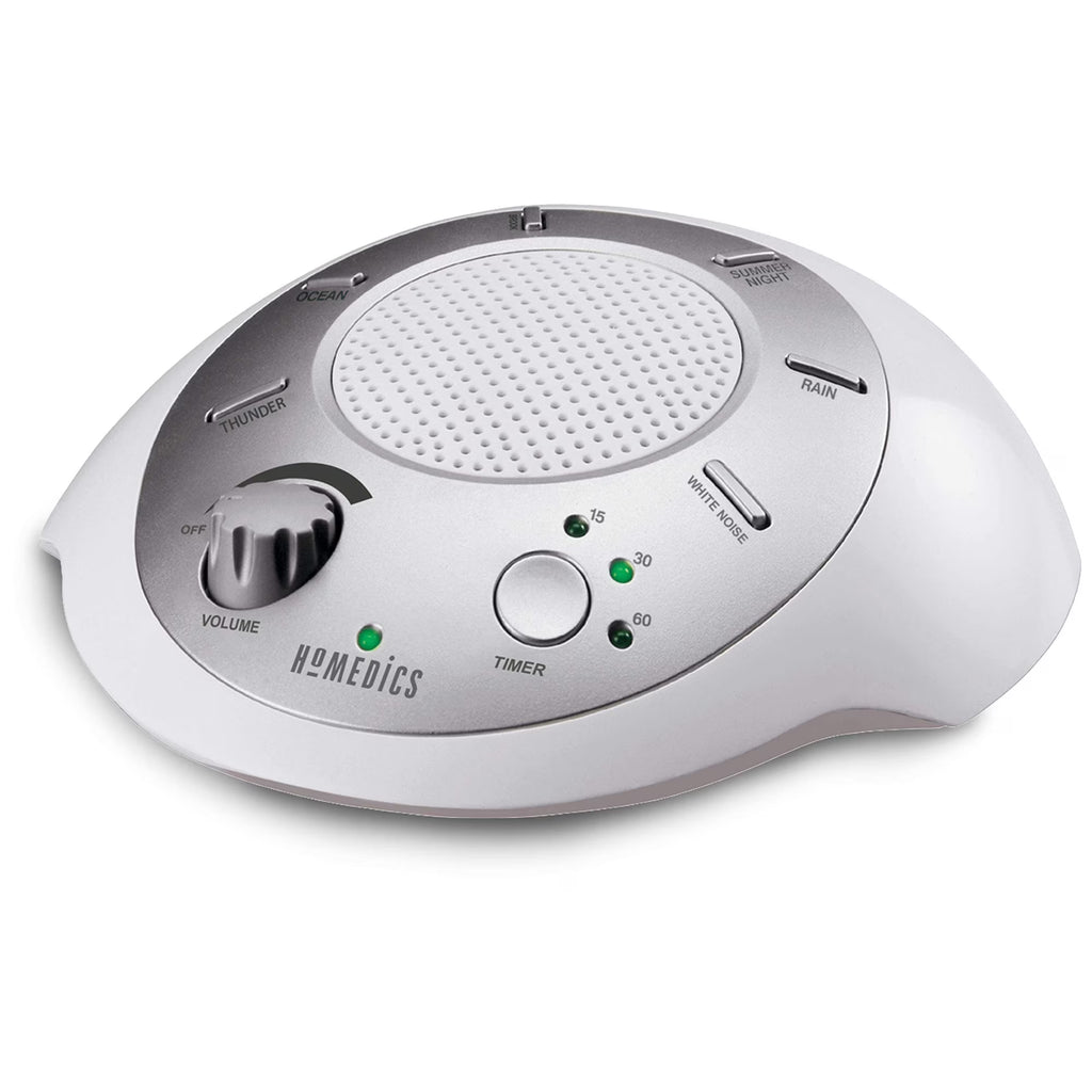 White Noise Sound Machine – 6 Soothing Sounds (Travel-Friendly)