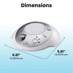 White Noise Sound Machine – 6 Soothing Sounds (Travel-Friendly)