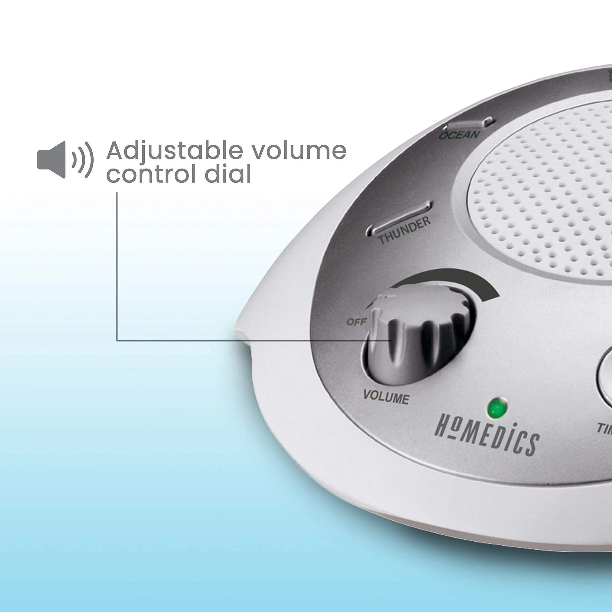 White Noise Sound Machine – 6 Soothing Sounds (Travel-Friendly)