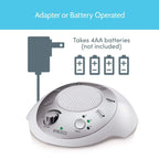 White Noise Sound Machine – 6 Soothing Sounds (Travel-Friendly)