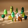 Wooden Tree Toys – Montessori Wooden Blocks Stacking Set