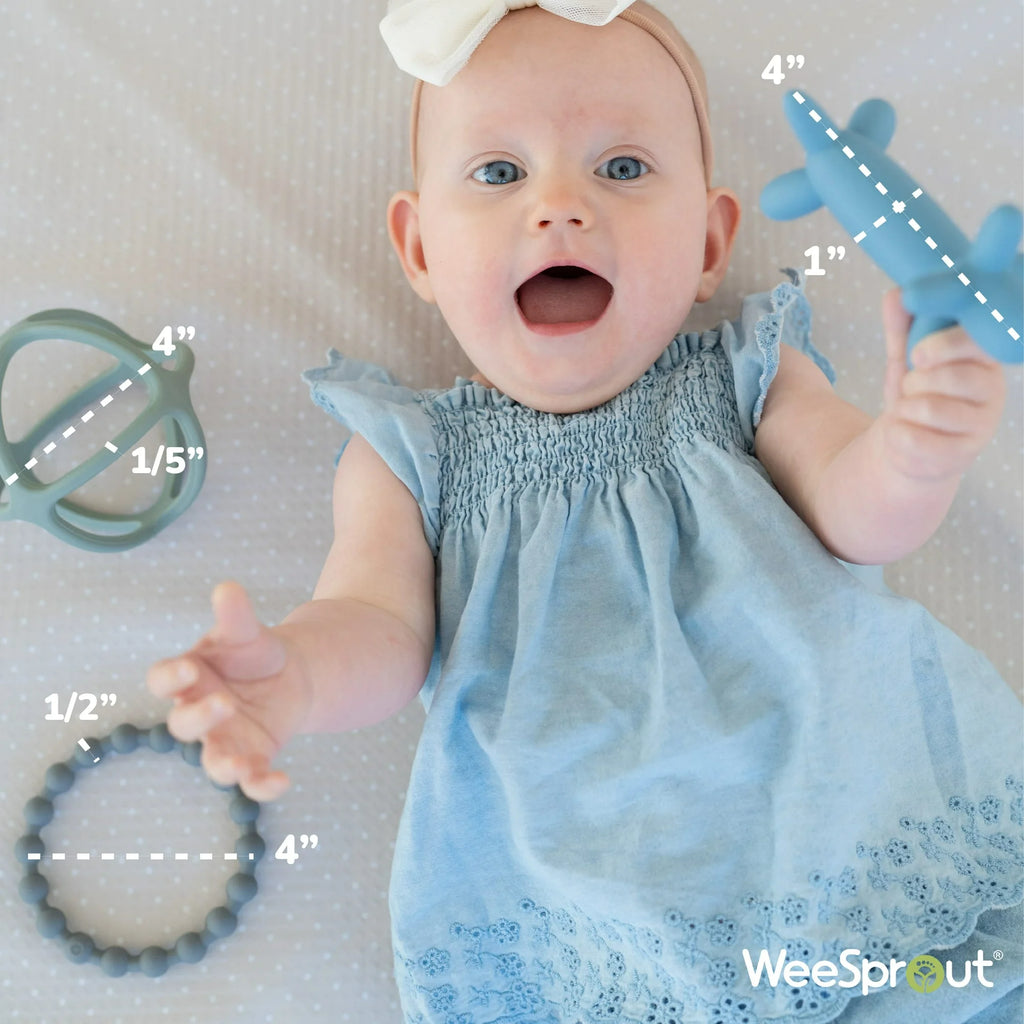 WeeSprout Teethers for Baby – Silicone Teething Toys