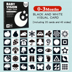 BESTSKY Baby Black & White High-Contrast Flash Cards (0–6 Months)