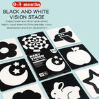 BESTSKY Baby Black & White High-Contrast Flash Cards (0–6 Months)