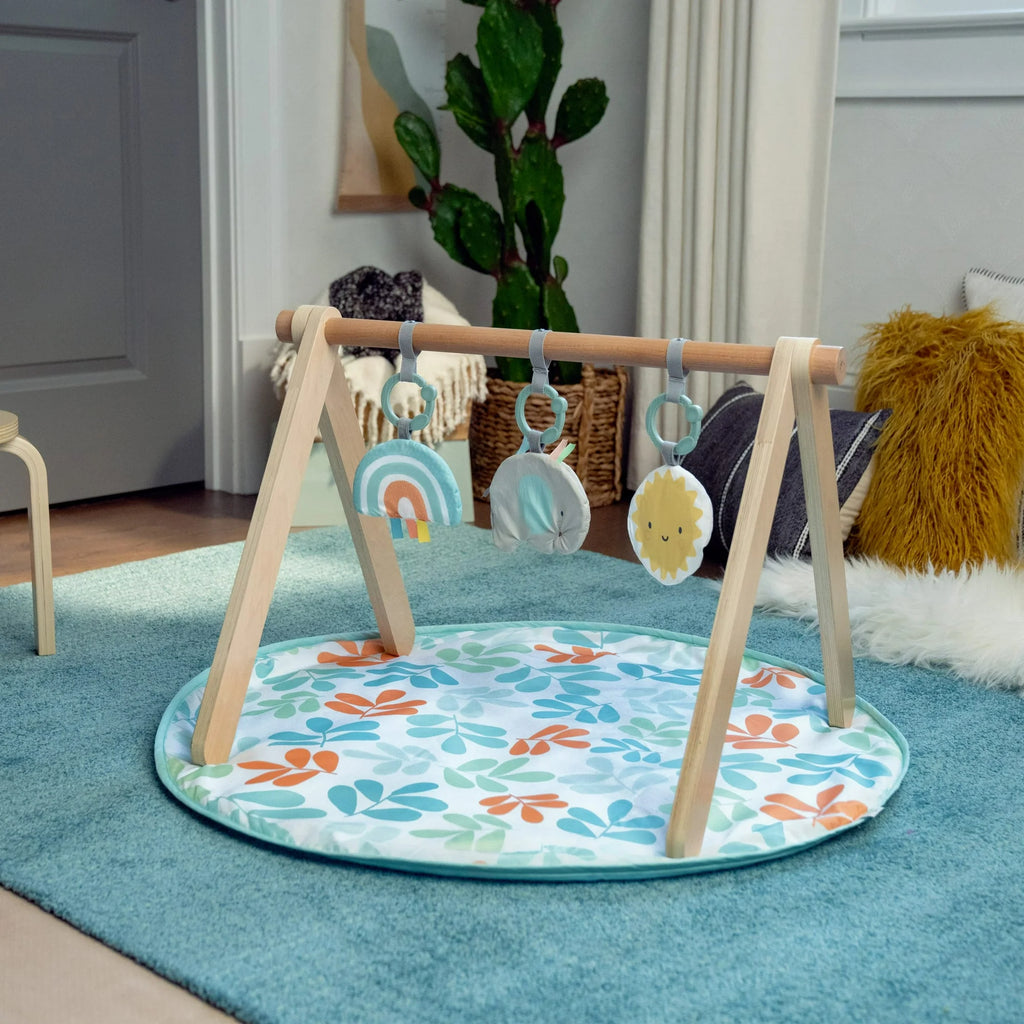ity by Ingenuity Sun Valley Wooden Toy Arch & Play Mat (0–36 Months)