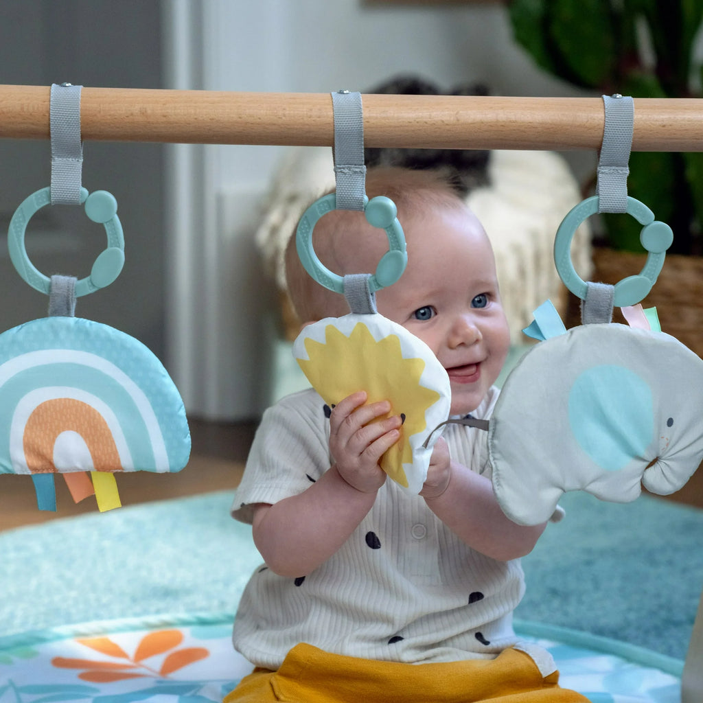 ity by Ingenuity Sun Valley Wooden Toy Arch & Play Mat (0–36 Months)
