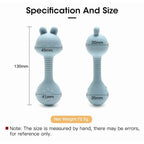 HippoBaby Silicone Soft Gentle Sound Bunny Rattle Teether