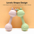 HippoBaby Silicone Soft Gentle Sound Bunny Rattle Teether