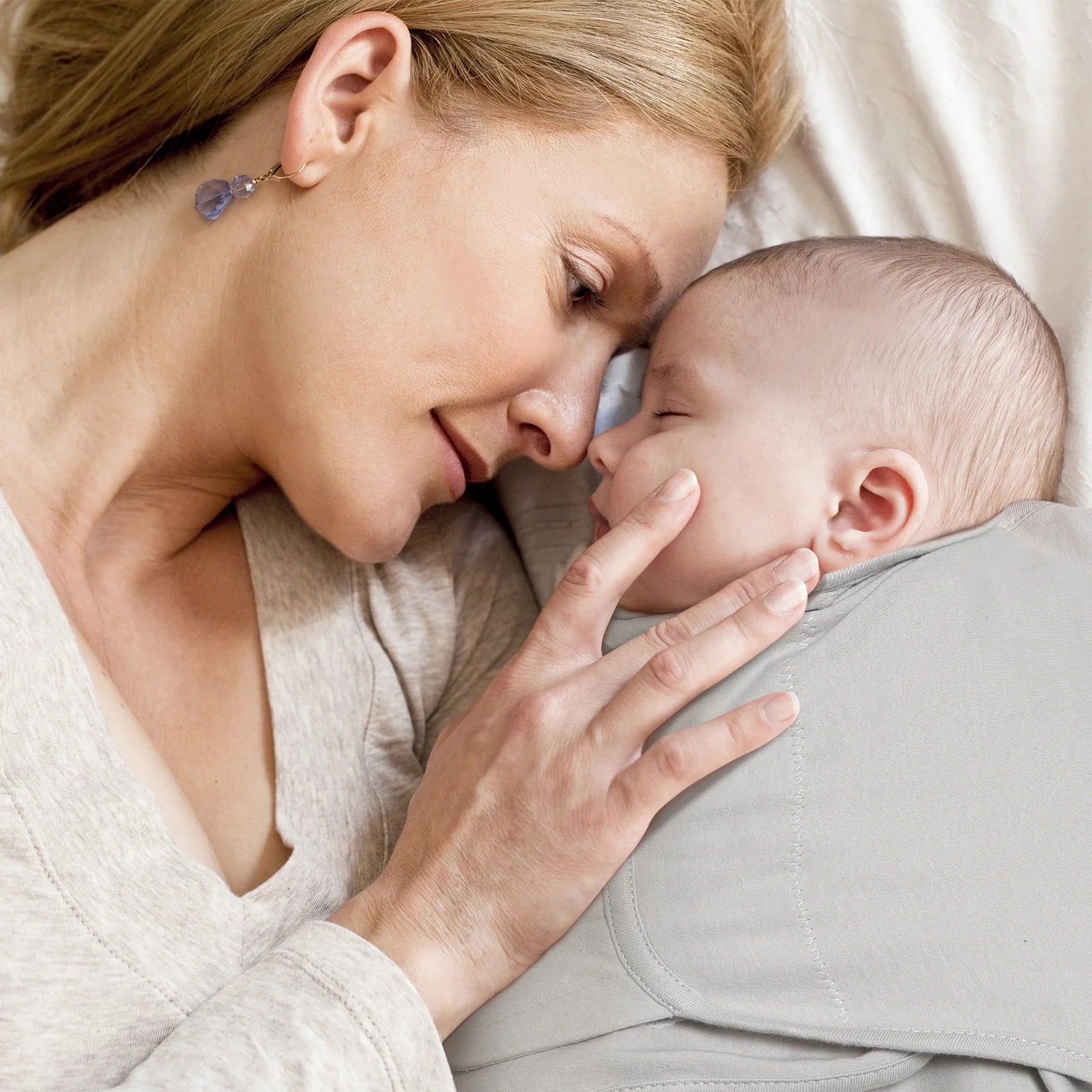 Gllquen Organic Cotton Swaddle Blanket Set – 4 Pack (Grey, 0–3 Months)