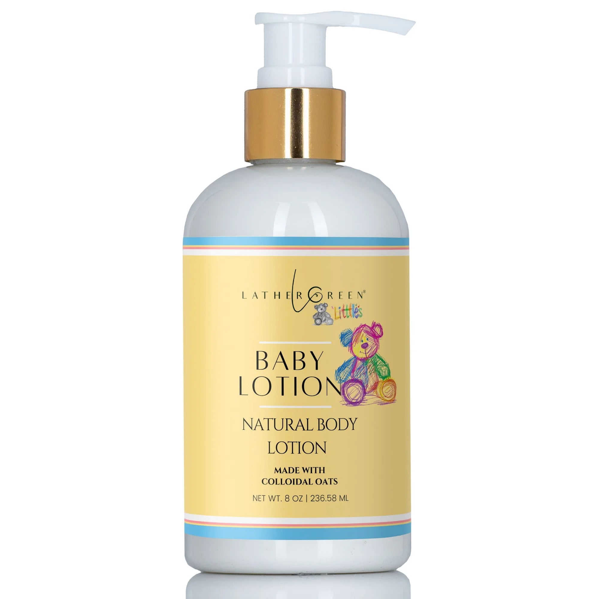 Baby Natural Body Lotion – Gentle for Newborns & Infants (8 oz) by LatherGreen